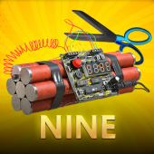 Nine card fan tile art